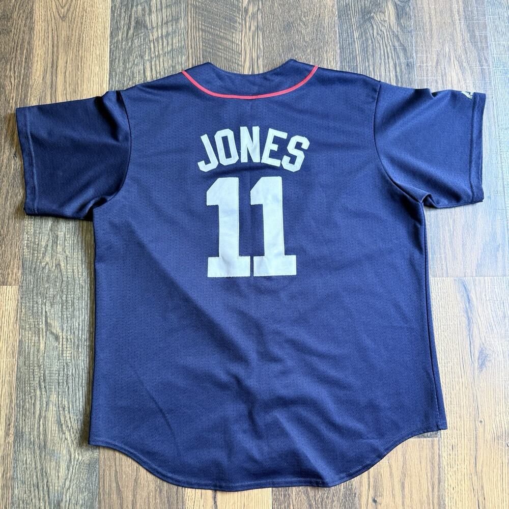 Vintage Minnesota Twins Jacque Jones #11 Majestic Jersey Men's XL Navy Blue - Picture 2 of 9